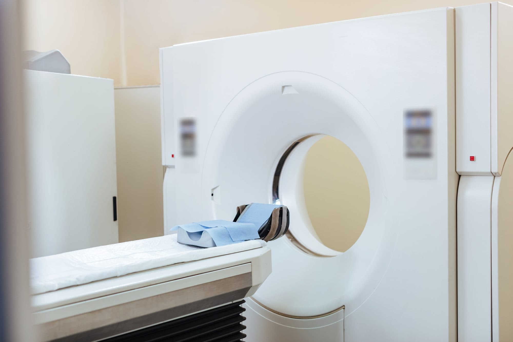 CT scanner used in a health check-up